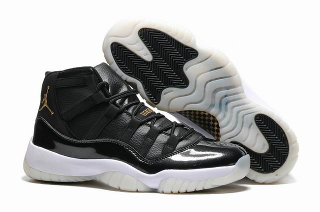 Air Jordan 11 Black Men's Basketball Shoes-18 - Click Image to Close